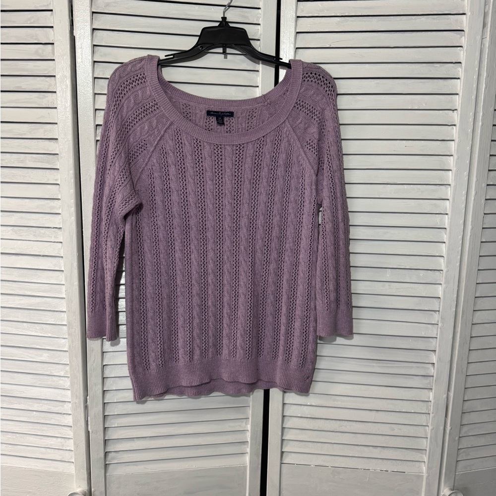 American Eagle Outfitters Lavender Knit Sweater